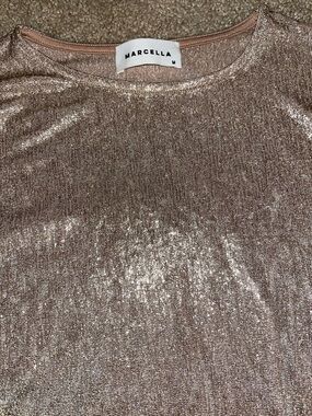 Women's Marcella Long Sleeve Ansley Metallic Top